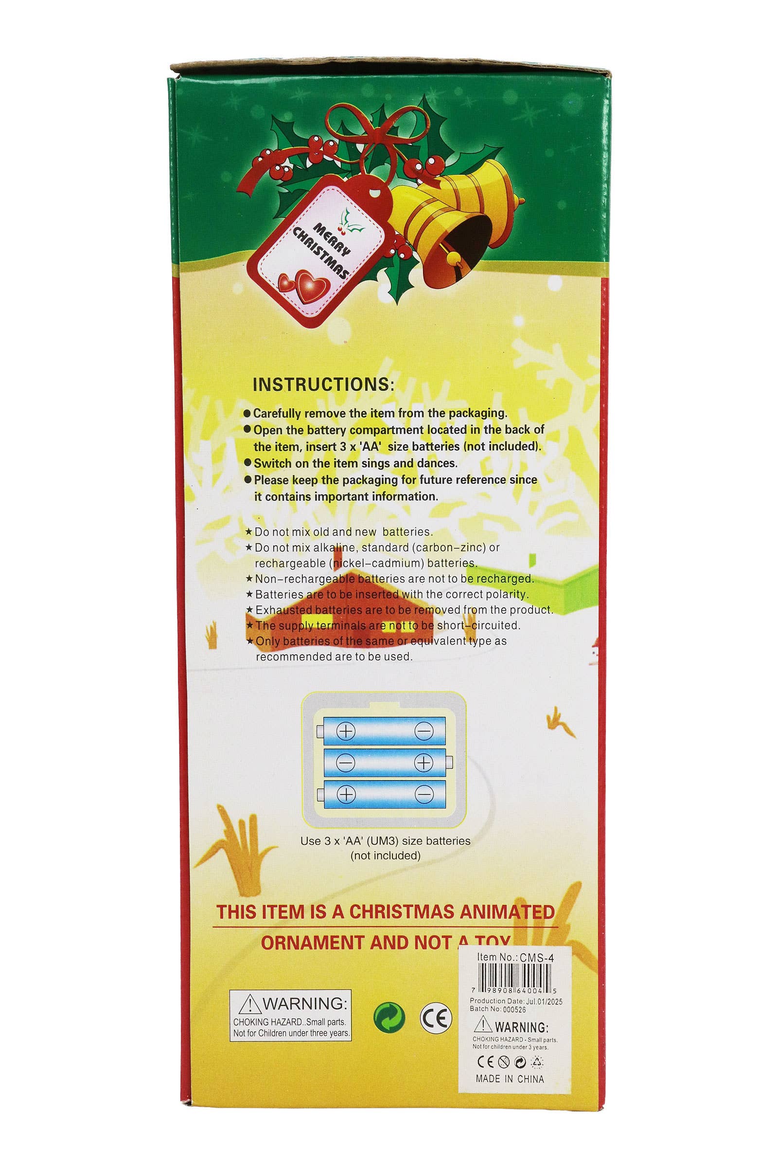 ZOALS GETOOND Dansende Muziek Kerstman Tafelblad Decoratie voor groothandel op Faire8