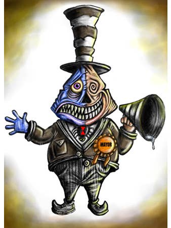 The Mayor - Art Print for wholesale by Black Market Art