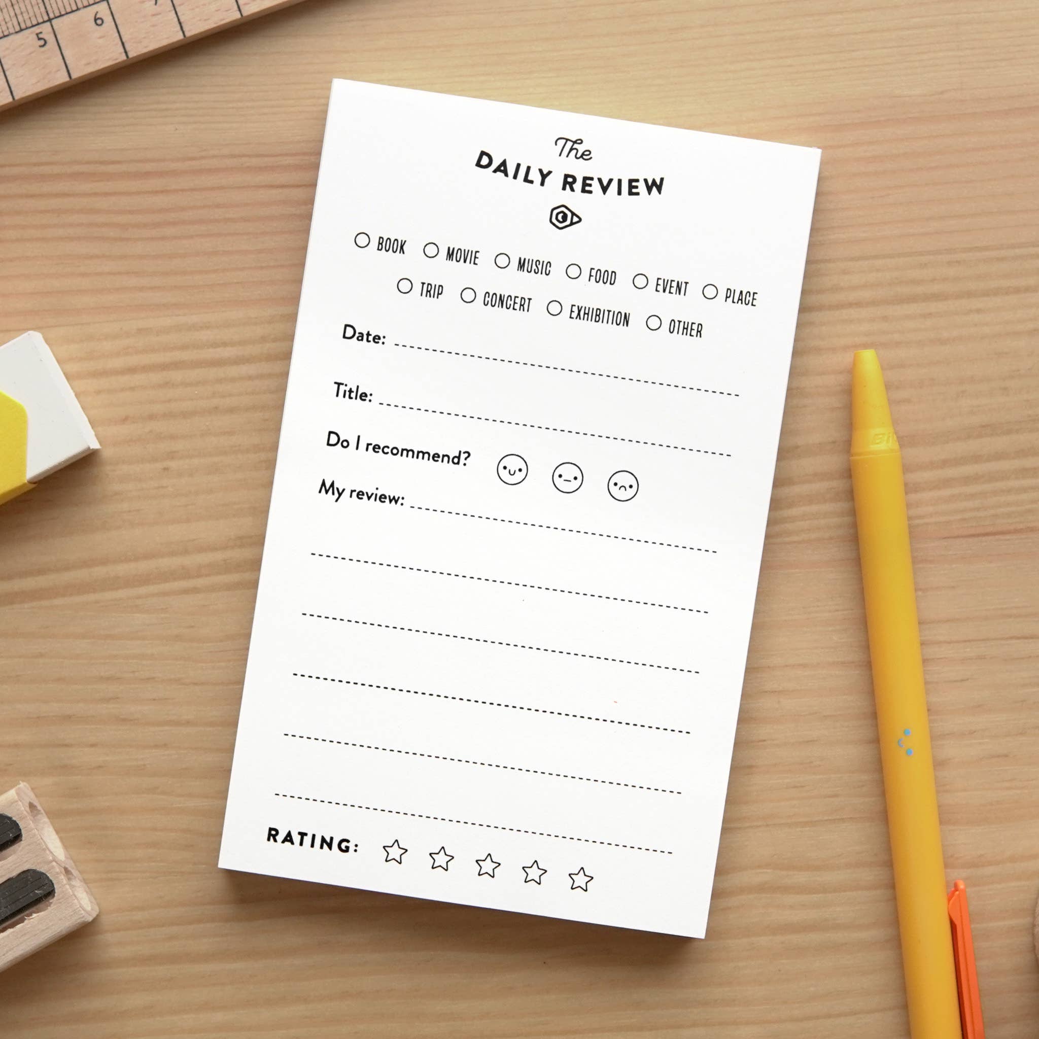 Odd Goose Stationery – wholesale Notepad – The Daily Review Creative Writing Notepad2