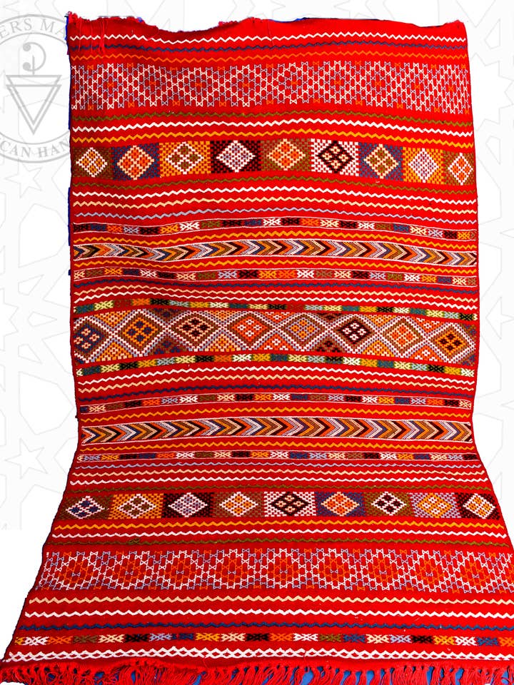 Flatweave kilim Moroccan rug for wholesale by Berbers Market