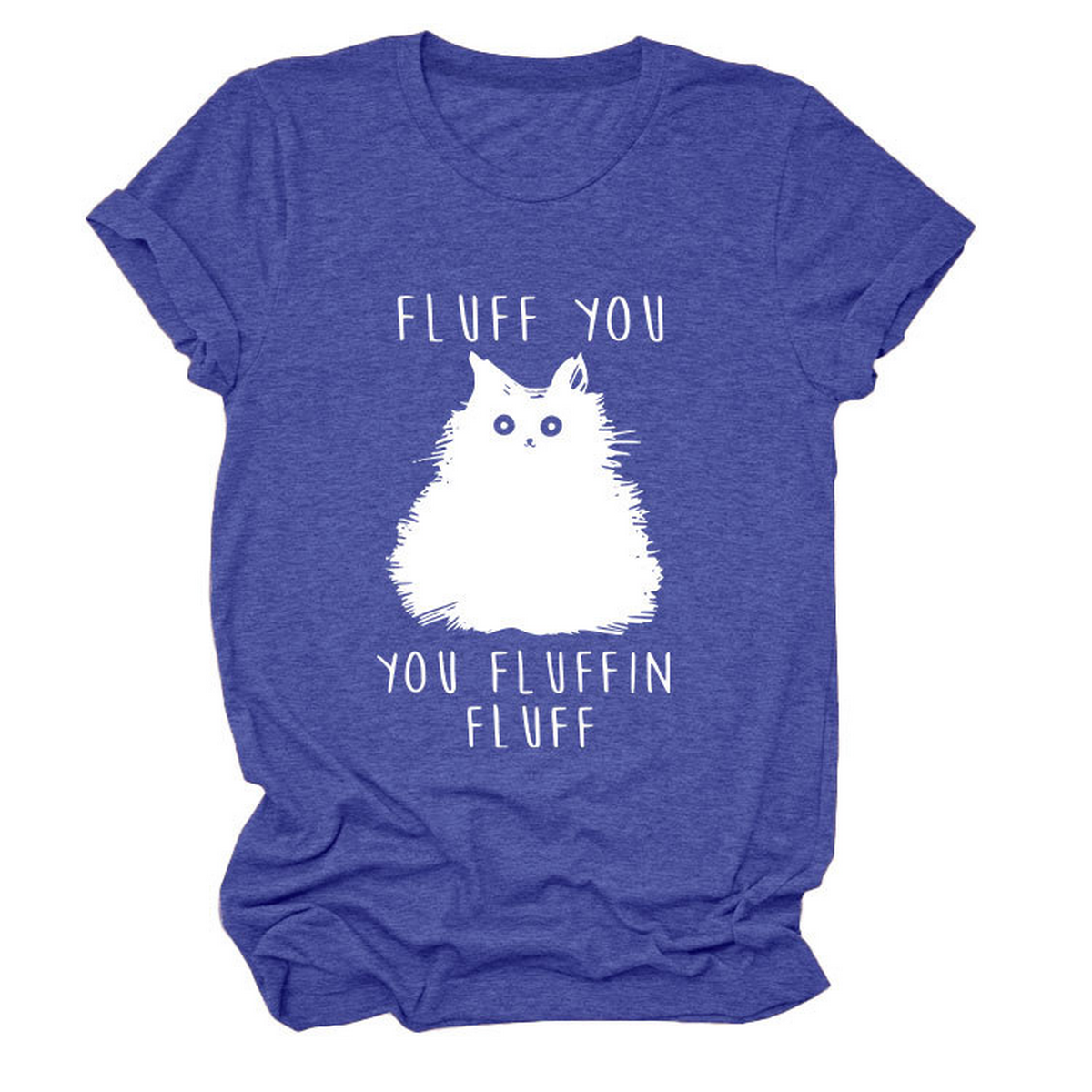 ACCITY - Wholesale Screen Printed T-Shirt - Women's - Women’s Graphic Tee – Fluff You Cat Print_CWTTSL051016