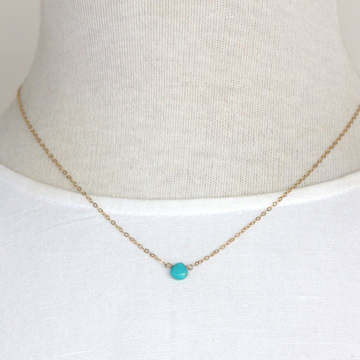 Azki Jewelry - Wholesale Pendant/Charm Necklace - Small Briolette Pendant Necklace3