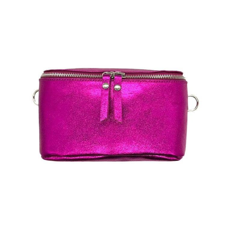 Chenson & Gorett - Wholesale Belt Bag - Women's - Leather Waist Bag with Metallic Effect for Women. Veranito0