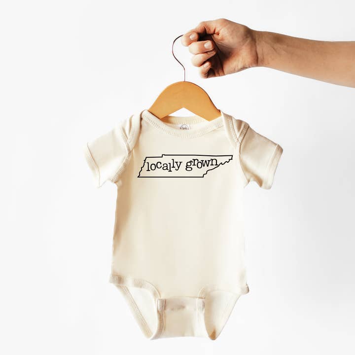 Tennessee | 100% Cotton Baby Bodysuit or Tee for wholesale by Wildflowers + Cotton