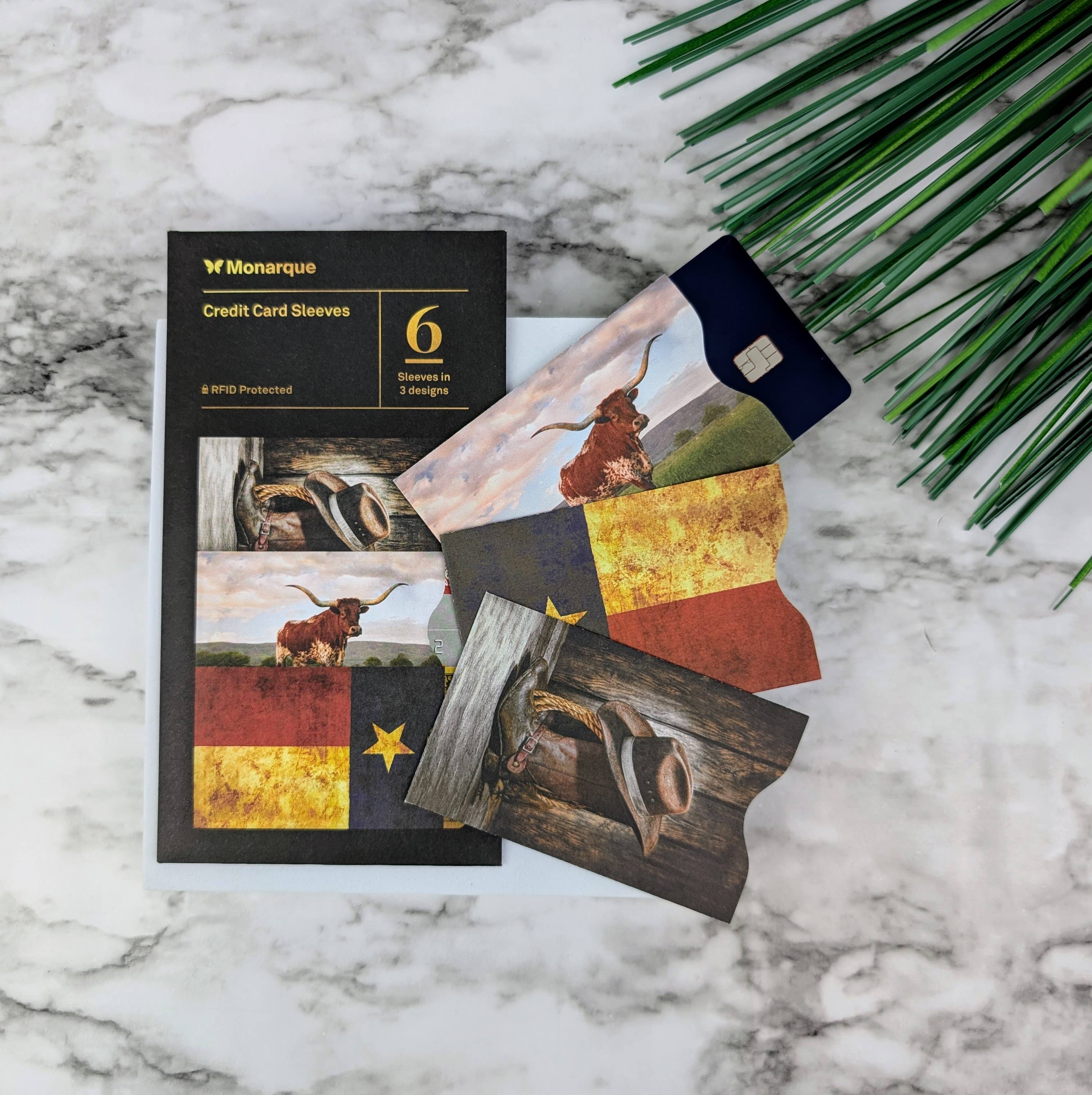 Monarque - Vendita all'ingrosso Porta carte - Unisex - Set di 6 scomparti per carte di credito Texas5