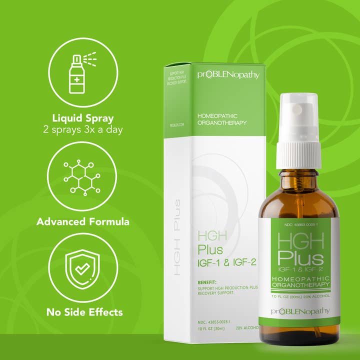 proBLENopathy - Wholesale Oral Supplement/Vitamin - H G H plus IGF-1 & IGF-2 Growth Hormone Support Spray1