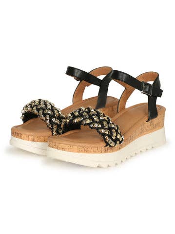 SANDALS FLATS HOEA183 for wholesale by House of E ATL LLC