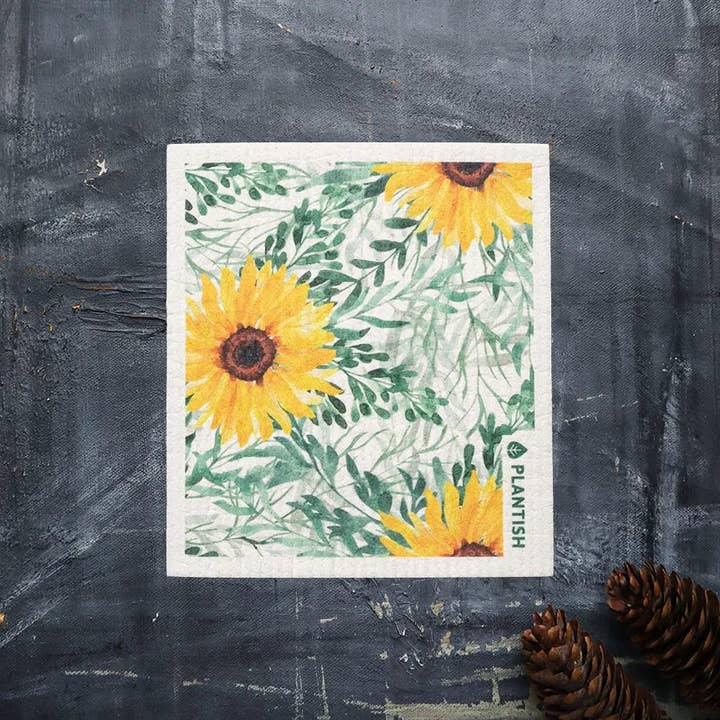 Sunflower - Swedish Sponge Cloth for wholesale by Plantish