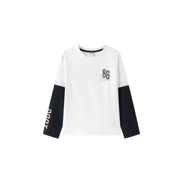 Newness Kids - Wholesale Screen Printed T-Shirt - Kids - Long sleeve double shirt winter clothing for children JBI652592