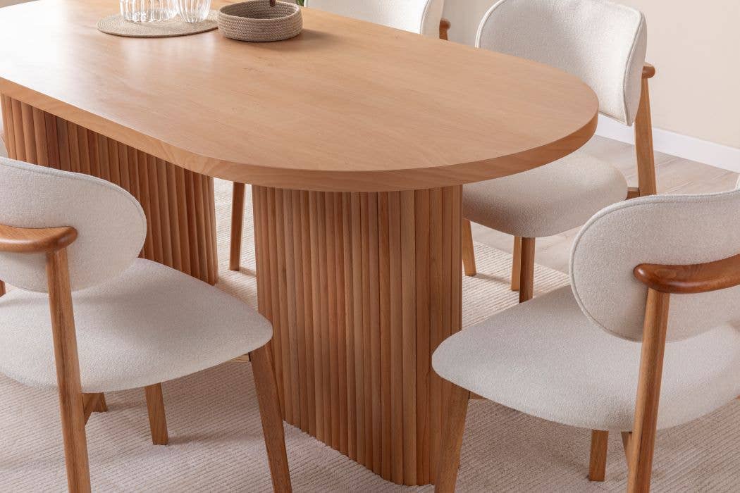 Deholzwart GmbH - Wholesale Patio Set - HERMES - LAMINATED BEECH WOOD DINING TABLE 180 X 90 CM5