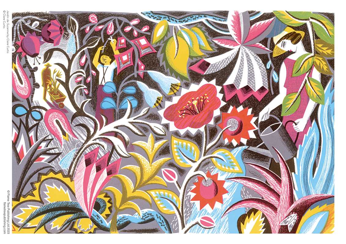 Simon & Schuster - Wholesale Puzzle - Adult - Adult Sustainable Jigsaw Puzzle Clare Curtis: Jardin de Suzanne by3