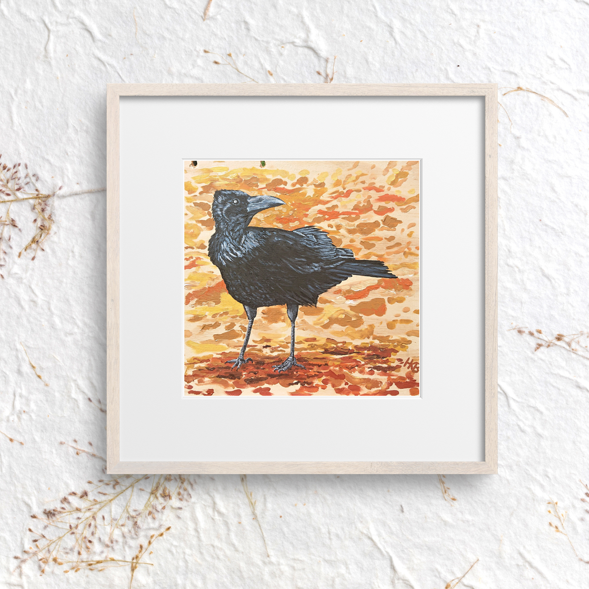 Hannah Kate Makes - Wholesale Art Print - Brandon Crow Art Print - Square - Autumn & Halloween4