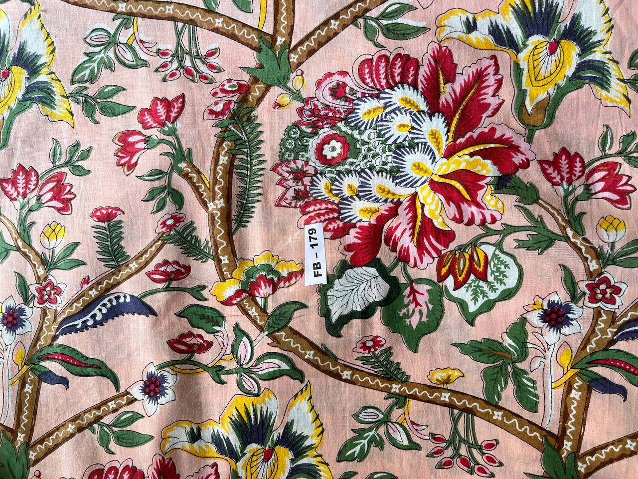 Bhawana Handicrafts – wholesale Tygfärg – Lyxig bomullstyg Blocktryckt tyg Bomull Handgjord 4