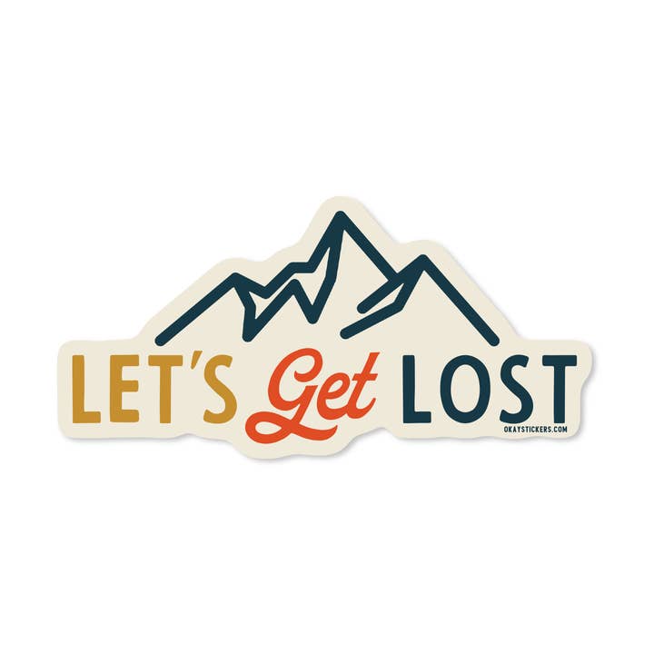 Let's Get Lost Sticker for wholesale by Good Southerner