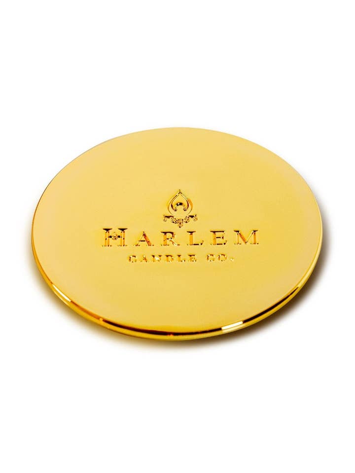 Gold Candle Lid for wholesale by Harlem Candle Co