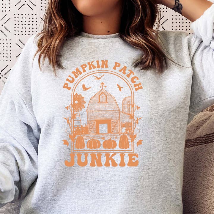 Casual Pumpkin Patch O Neck Sweats Casual Pumpkin Patch O Neck Sweats