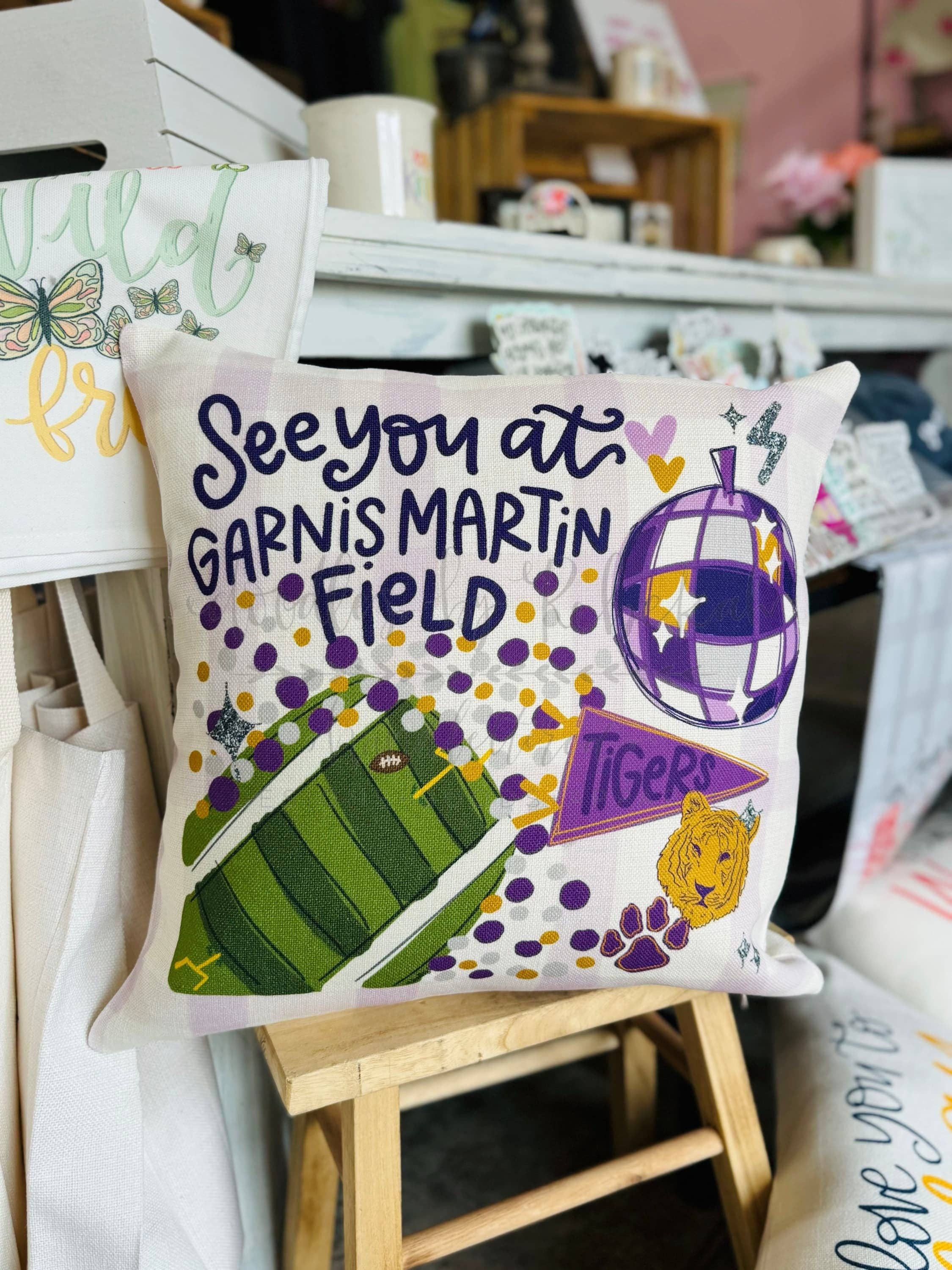 Doodles By Rebekah – Almofada decorativa/de sofá por atacado – See You In... Almofada Escolar Personalizada2