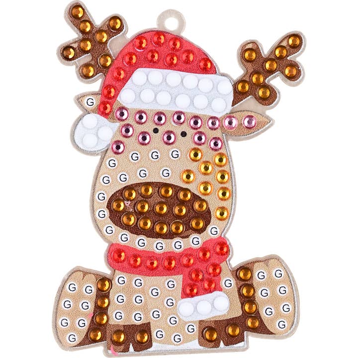 Peter Pauper Press - Wholesale DIY Craft Kit - Kids - Big Gem Painting Christmas Ornaments Kit5