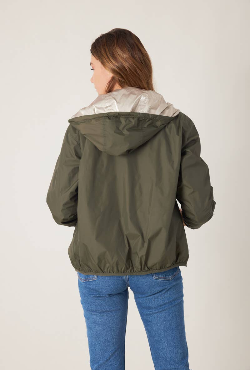 Escandelle Paris - Wholesale Parka - Women's - Short Reversible Waterproof Solid Parka22