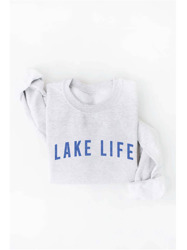 OAT COLLECTIVE - Wholesale Graphic Sweatshirt - Women's - LAKE LIFE Graphic Sweatshirt5