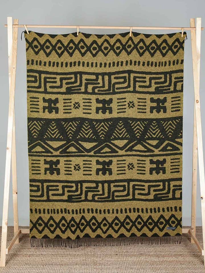 Coperta Himba Senape per la vendita all'ingrosso da parte di Blankets Of The World