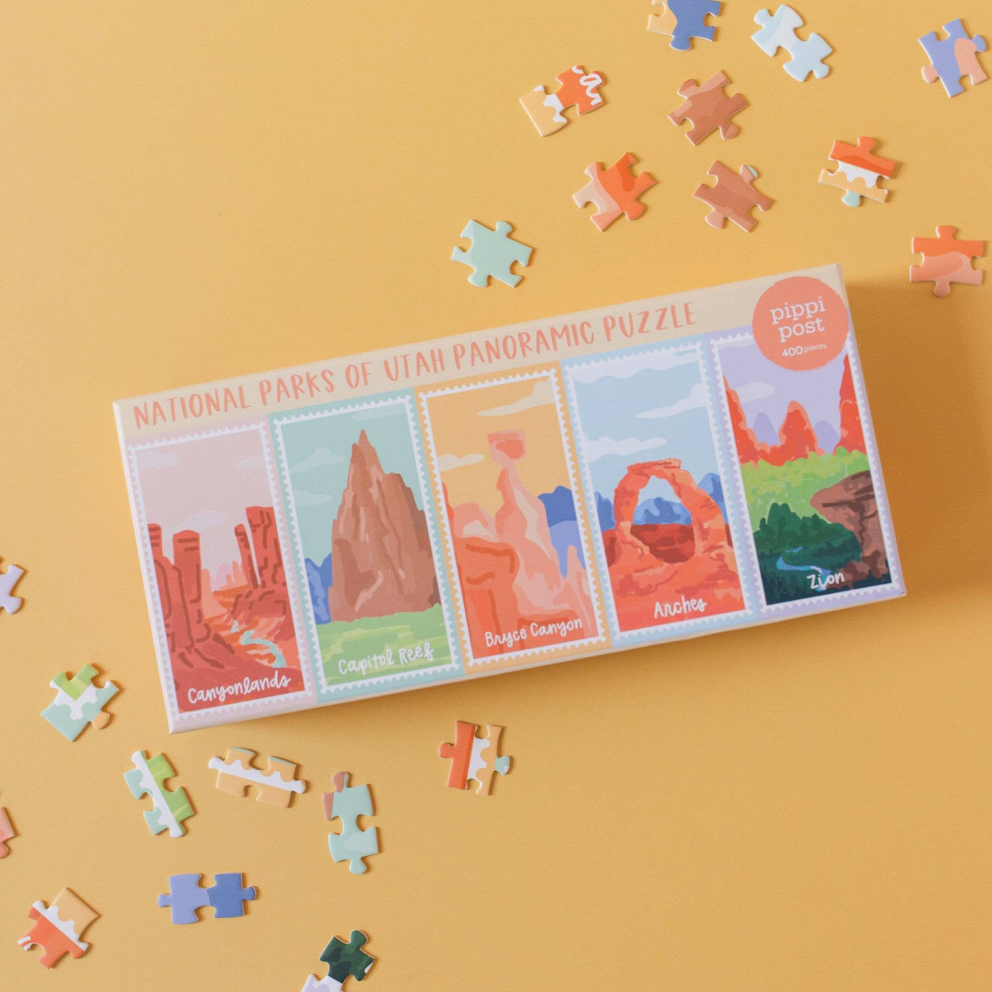 Pippi Post - Vendita all'ingrosso Puzzle - Bambini - Parchi Nazionali dello Utah - Puzzle Panoramico da 400 Pezzi6