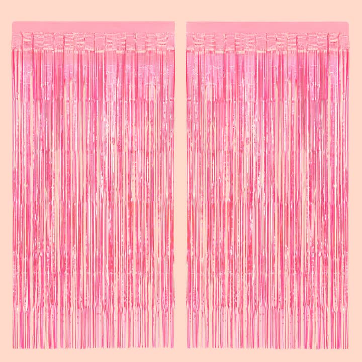 Petit Fetti - Wholesale Decal - Party Decorations - Pink Foil Curtain, Birthday Party Decor, Supplies,Photobooth1