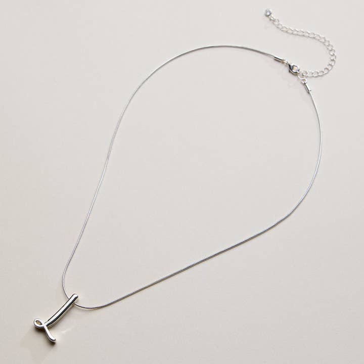 Frem - Wholesale Pendant/Charm Necklace - A Set of 16 Letters Gold Dipped Necklace – Gold & Silver Alphabet Charm Jewelry78