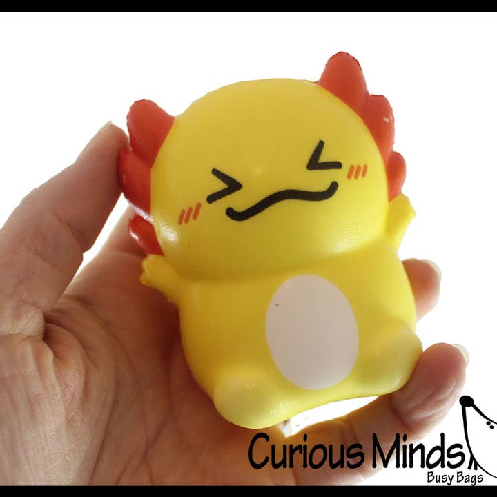 Curious Minds Toys – wholesale Squishy toy – Kids & Baby – 1 Small 3.25" Axolotl Slow Rise Squishy Toys - Memory Foam7