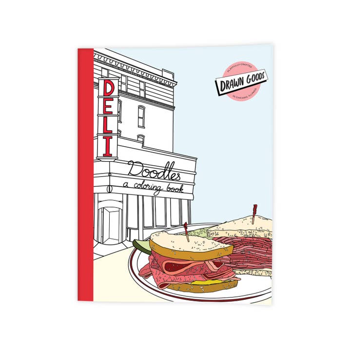 Deli Doodles - A coloring book for wholesale by Drawn Goods