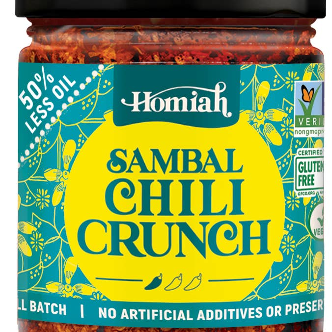 Homiah - Wholesale Chili Paste - Sambal Chili Crunch - Vegan, 6 oz