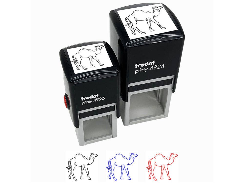 Sniggle Sloth - Wholesale Rubber/Decorative Stamp - Dromedary Camel Self-Inking Rubber Stamp Ink Stamper7