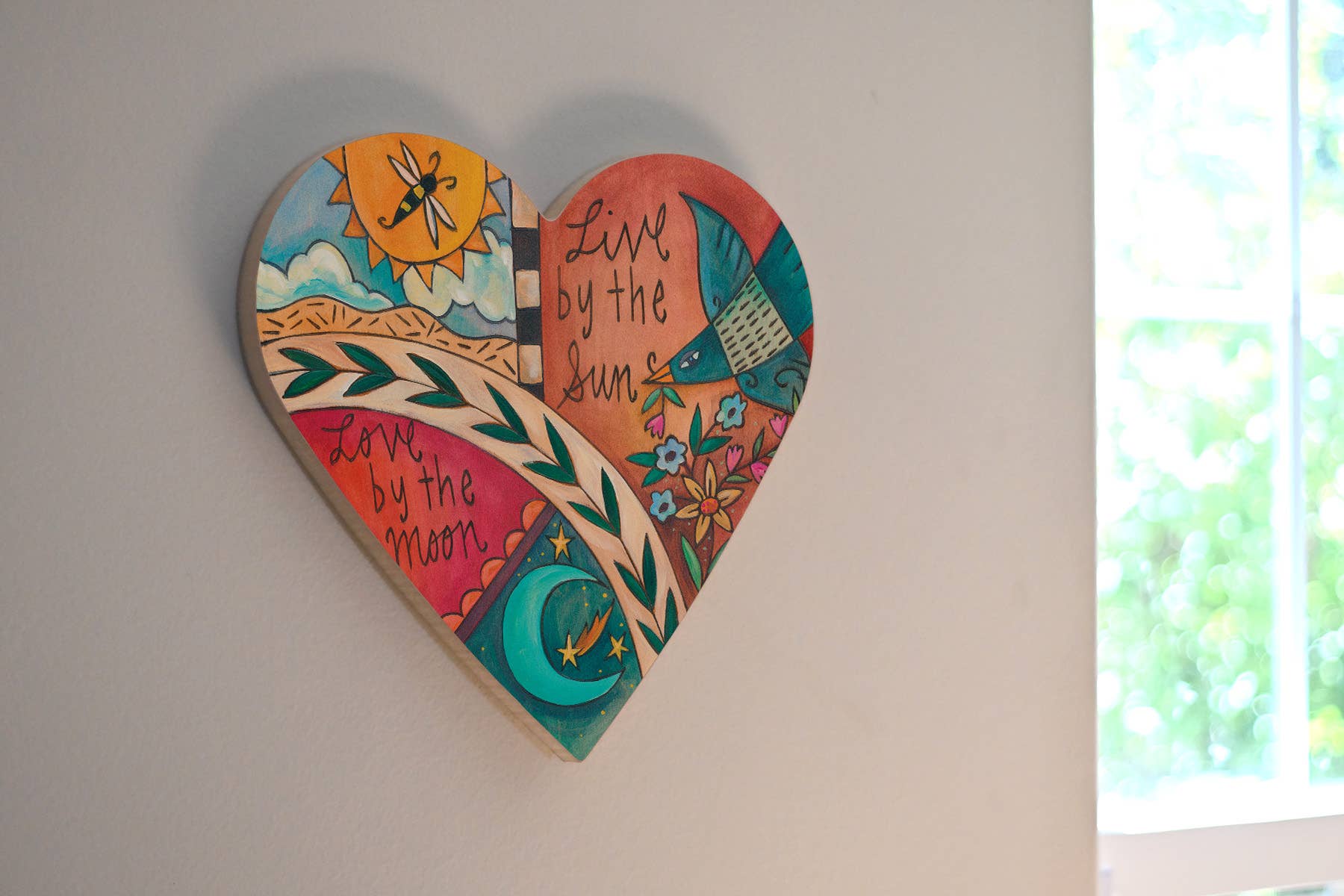 Sticks - Wholesale Plaque - "Birds of a Feather " Heart Shaped Plaque1