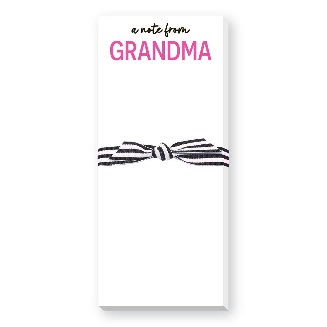 Donovan Designs - Wholesale Notepad - NOTE FROM MOM, GRANDMA OR MIMI SKINNIE NOTEPAD2