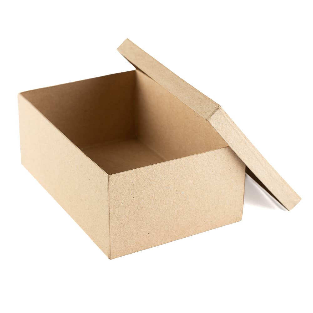 Factory Direct Craft - Wholesale Gift Box - Pre-Made Rectangle Paper Mache Box -  7-1/2" x 5" x 3"2