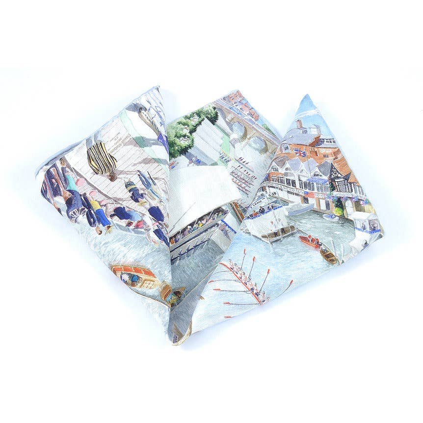 David Watson – wholesale Pocket square – Men’s – Henley Regatta Pocket Square0