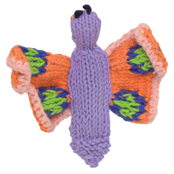 Lucuma Designs - Vendita all'ingrosso Marionetta da dito - Bambini e neonati - Butterfly, marionetta da dito in cotone biologico, giocattolo naturale2