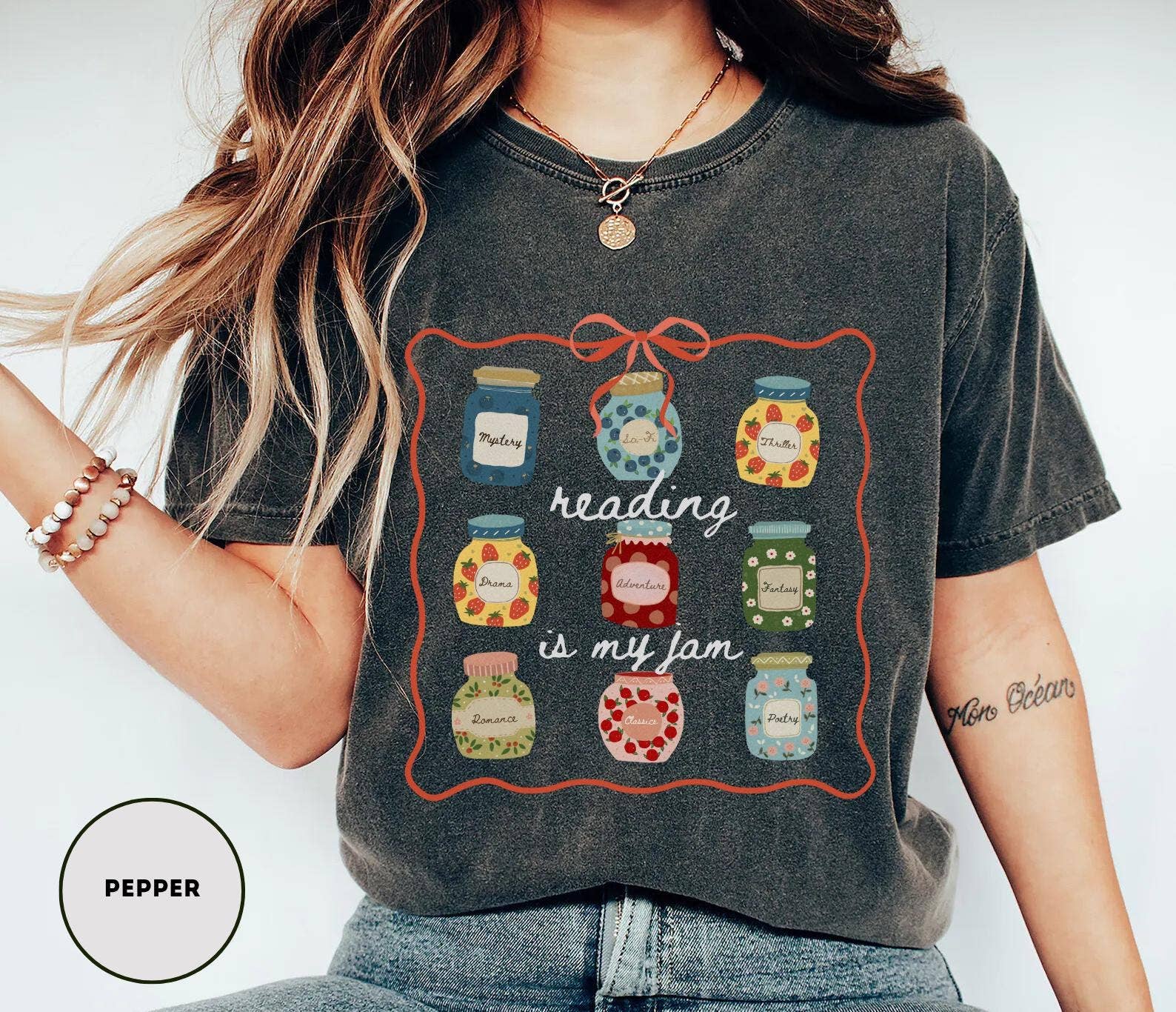 Glaime - Wholesale T-Shirt (Graphic) - Women's - Comfort Colors Bookish Shirt, Bookworm Shirt, Book Lover Tee2