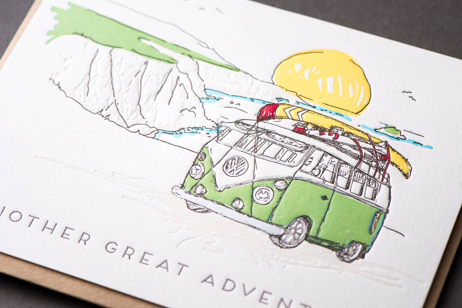 Porchlight Press Letterpress – Engroshandel Hverdagshilsen kort – En anden stor eventyr Throwback Card3