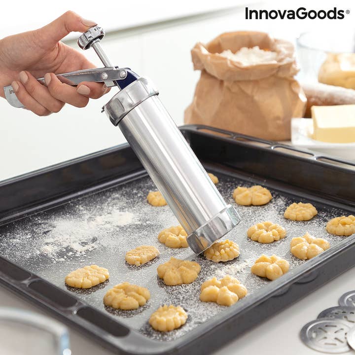 InnovaGoods - Wholesale Kitchen Appliance - Prekies 2-in-1 Cookie and Piping Bag Making Machine2