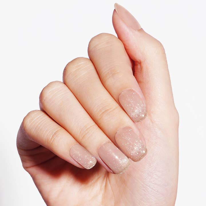 Sheer Milky Gel Nail Strips with a Soft Moonlit Glow | Lunar Sheer-2868 for wholesale by Danni & Toni