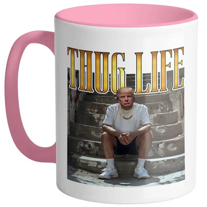 God And Glory Gifts - Venta al por mayor Taza - Taza de café de cerámica Trump de Thug Life5