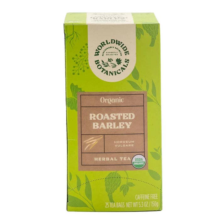 Worldwide Botanicals - Wholesale Tea Bags - Organic Roasted Barley Tea-25 count Tea Bags1