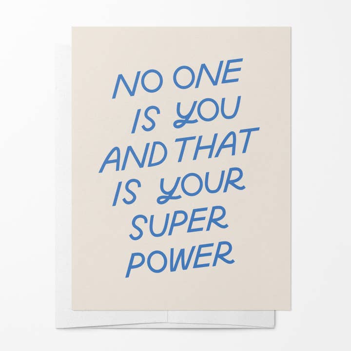 Just Follow Your Art – wholesale Friendship card – Super Power Card | Encouraging Cards, Friendship and Support1