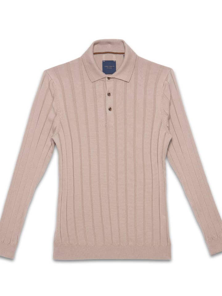 Weit geripptes Strickoberteil aus Baumwolle für den Großhandel von GUIDE LONDON