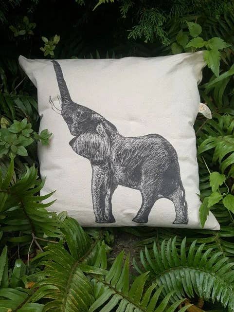 Fronha de lona de elefante africano por atacado de Alshiref Design and Print LLC