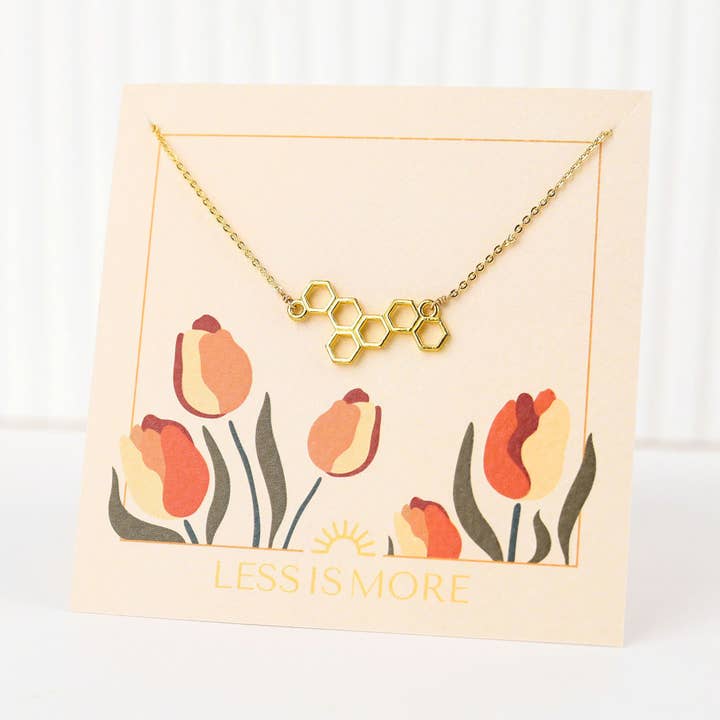 Honeycomb Necklace for wholesale by Less is More