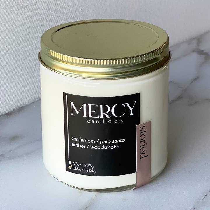Mercy Candle Co. - Wholesale Jar/Filled Candle - Storied Signature Candle2