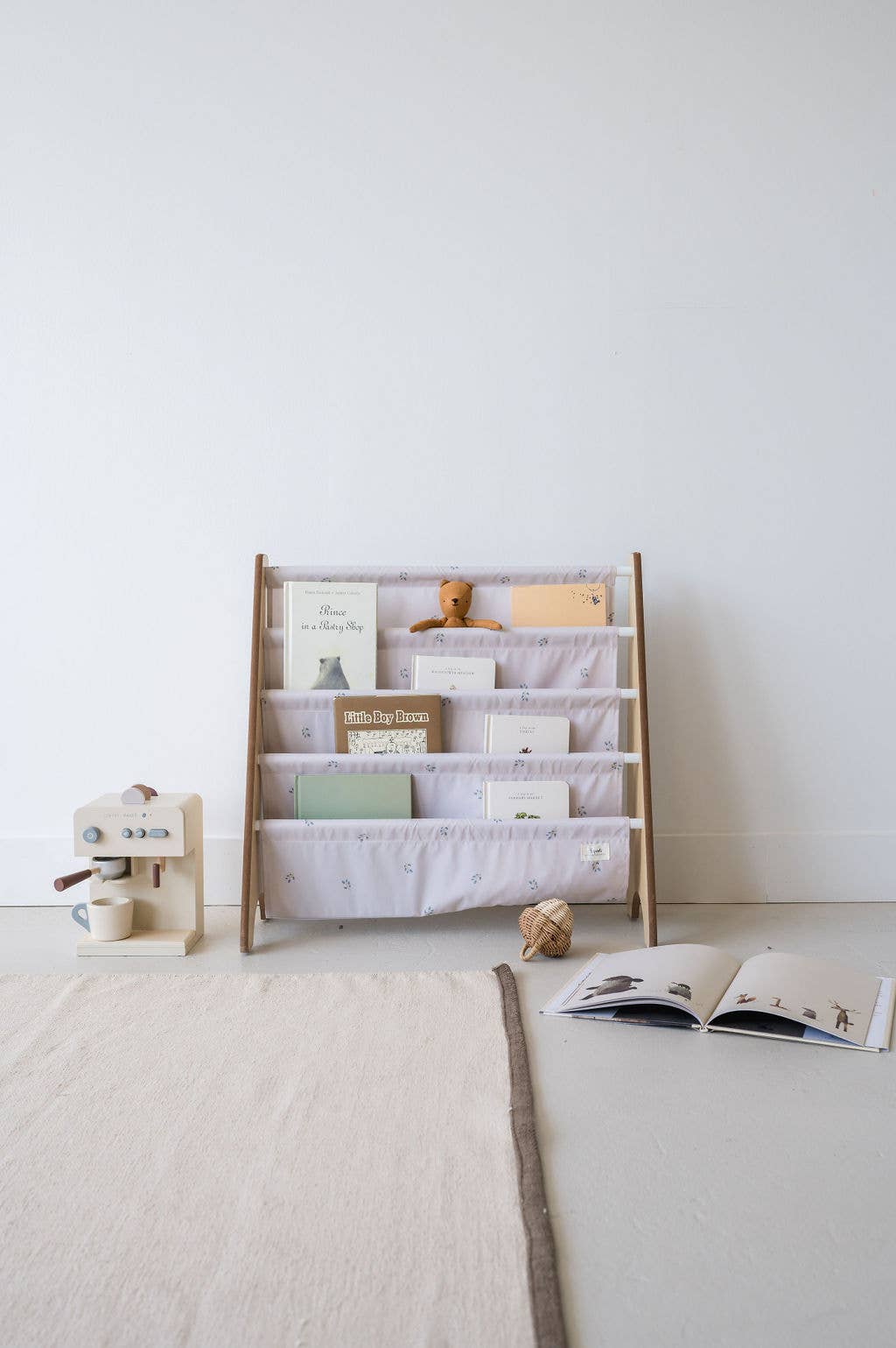 3 Sprouts - Vente Bibliothèques - Bibliothèque pour enfants avec tissu recyclé - Myrtille3