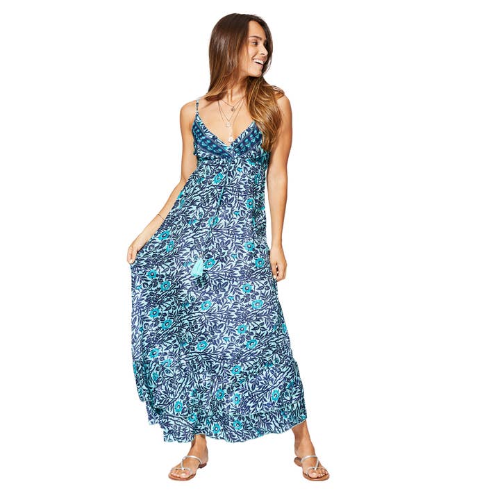 LONG SLEEVELESS SUMMER DRESS MCMAXI0642C for wholesale by Aller Simplement